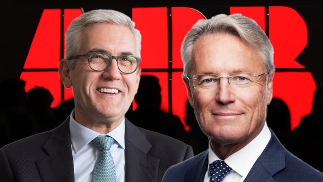 Der neue CEO von ABB, Björn Rosengren (r.), verdient deutlich weniger als sein Vorgänger Ulrich Spiesshofer.