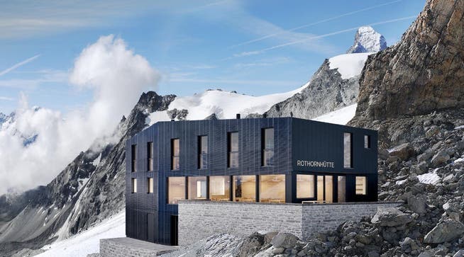 So soll die neue Hütte aussehen: Sie kostet rund 3.6 Millionen Franken.