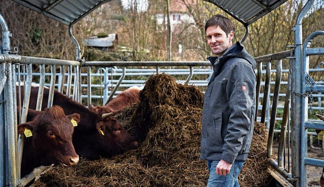 Bio-Bauer Kilian Baumann: «Ein Hof soll nur so viele Tiere haben, die er auch mit dem eigenen Futter versorgen kann.»