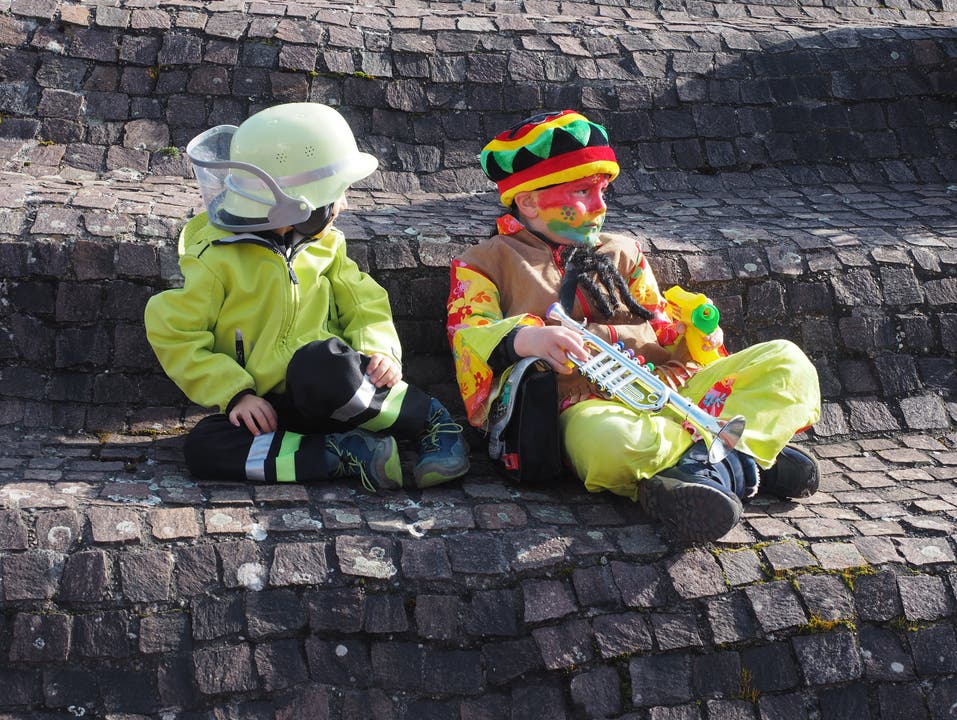 Die «Hornfääger» feierten die Kinderfasnacht in Leuggern am Samstag unter dem Motto «Born to be wild».