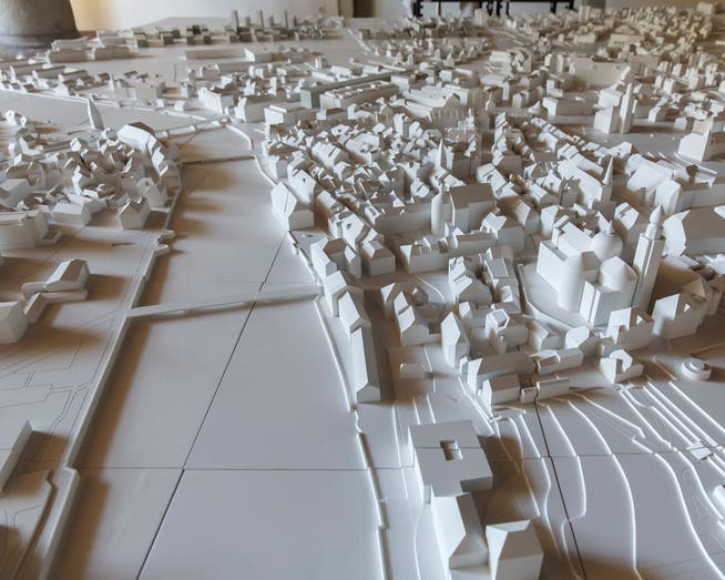 Modell der Stadt Solothurn zur Ortsplanungsrevision.