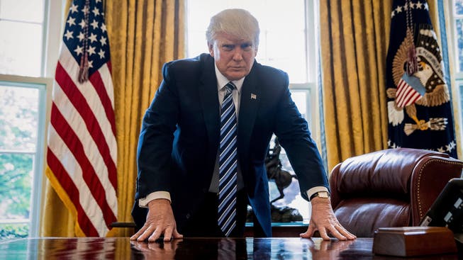 US-Präsident Donald Trump im Oval Office. Ob er wiedergewählt wird, zeigt sich kommende Woche.