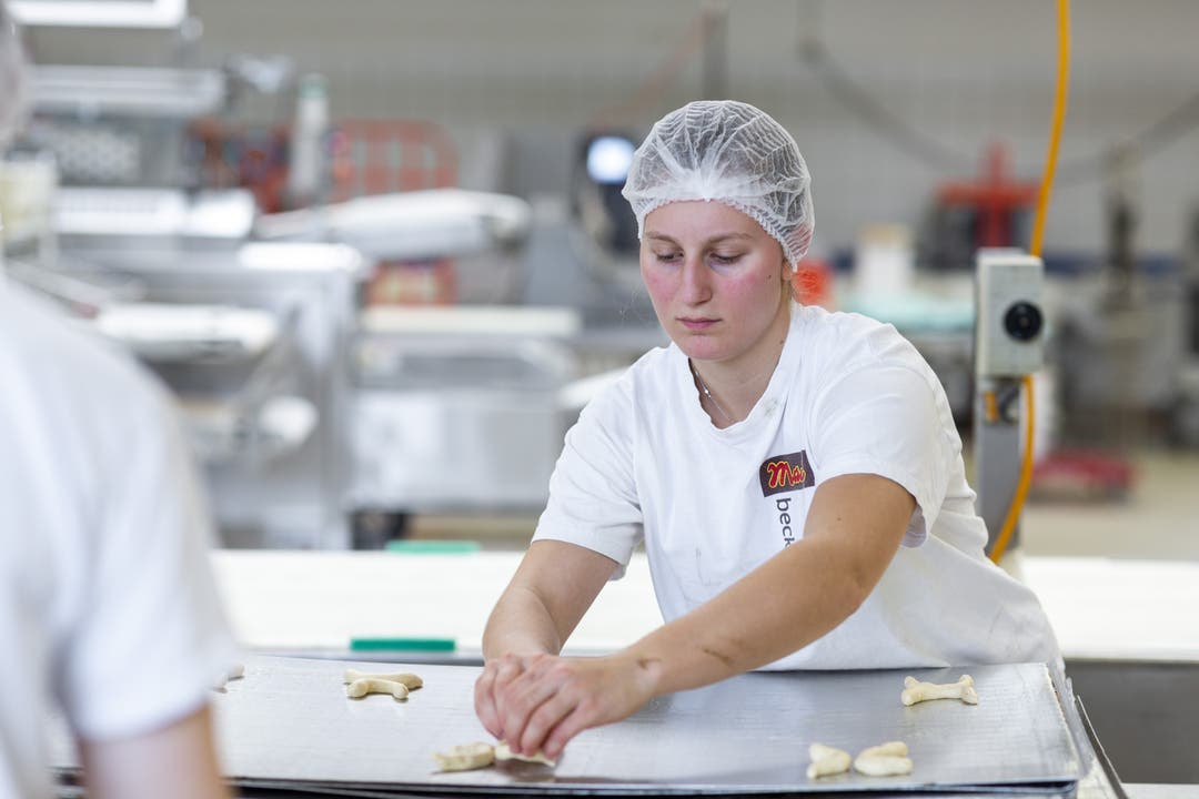 Dreikönigskuchen-Produktion bei der Bäckerei Maier Laufenburg.