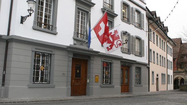 Das Rathaus von Bremgarten, in dem sich auch das Bezirksgericht befindet.