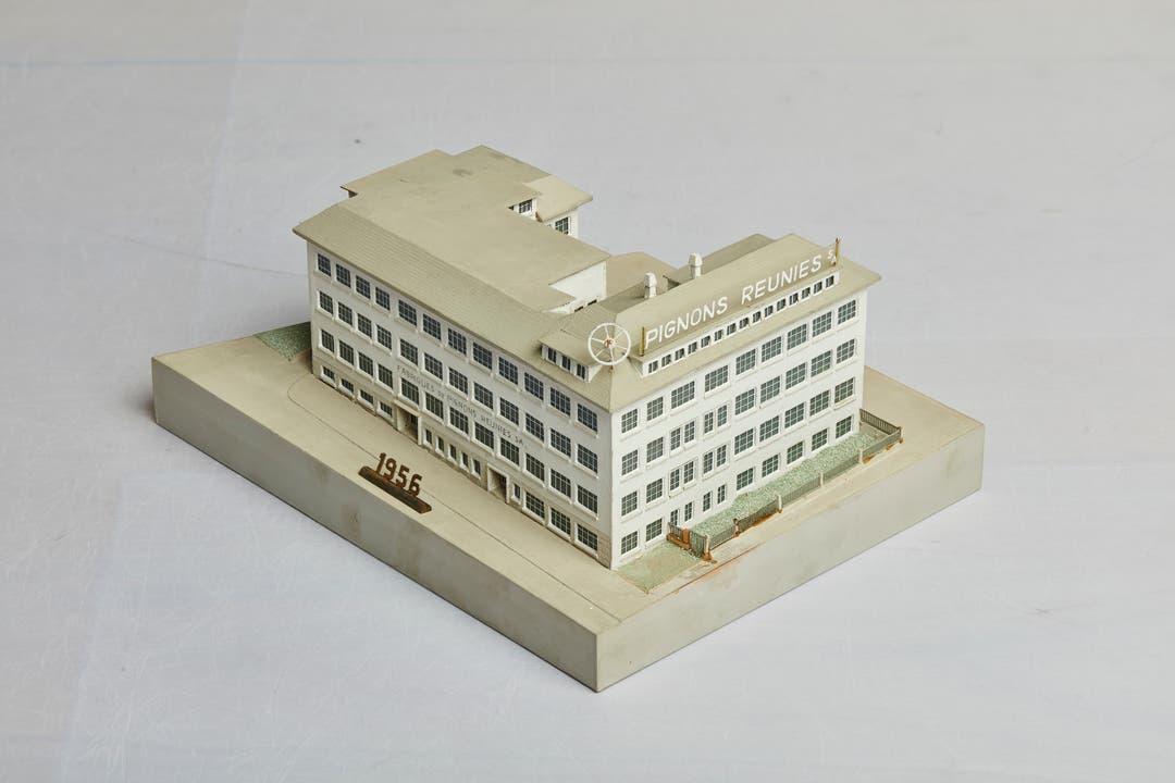 Modell des Fabrikgebäudes 1950er Jahre