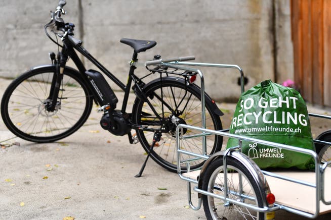 Die Umweltfreunde in Wangen bei Olten werden wie in Olten auch mit E-Bike und Anhänger unterwegs sein