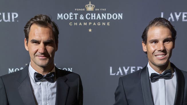 Roger Federer und Rafael Nadal an der Laver Cup Gala Night.