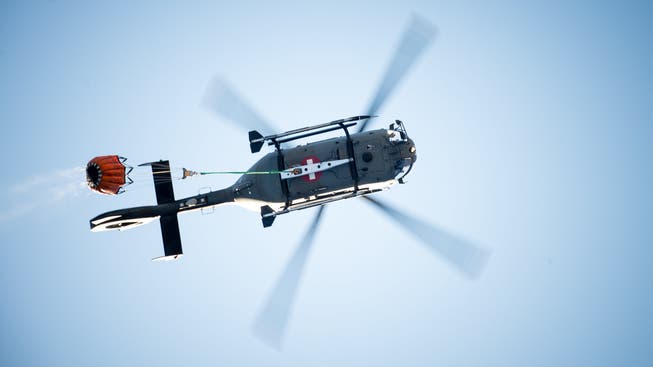 Einsatz eines Rettungshelikopters. (Symbolbild)