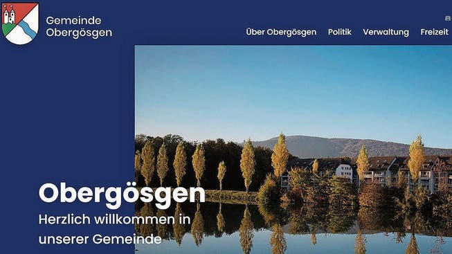 Die neue Homepage der Gemeinde Obergösgen im neuen Design.