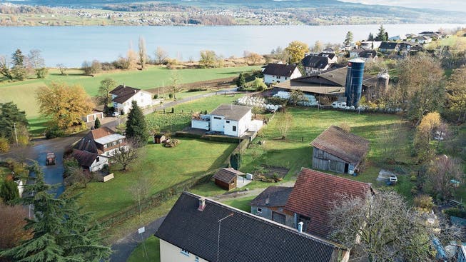 Der Boniswiler Ortsteil Alliswil: Der Bauernhof im Vordergrund soll der grossen Überbauung weichen.