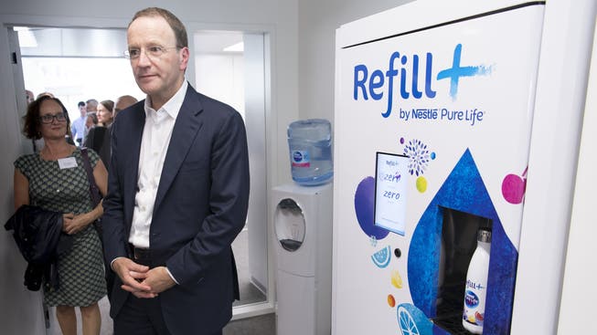 Nestlé-Chef Mark Schneider will mit Wasser-Automaten expandieren.