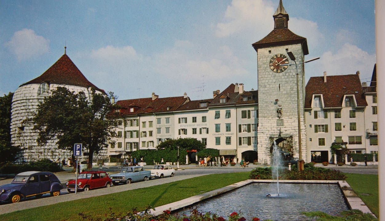 Amtshausplatz früher: Bis in die Mitte der 1970er-Jahren sah der Amtshausplatz so aus.