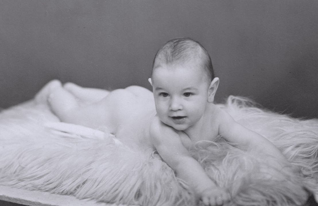 Crown Kocher als Baby 1952.