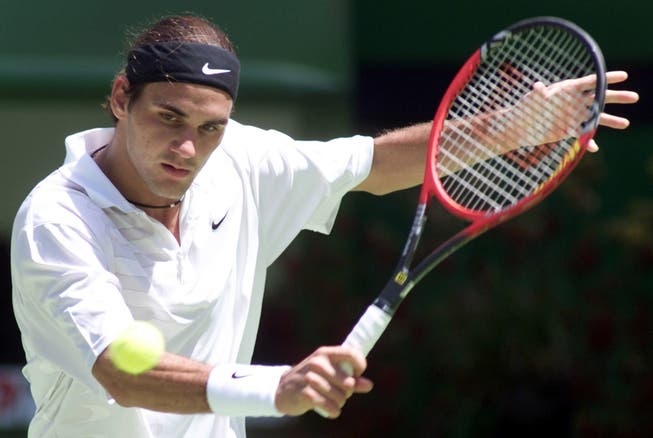 Roger Federer als 18-Jähriger bei den Australian Open 2000.