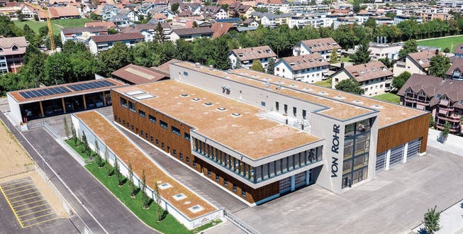 Das neue Betriebs- und Produktionsgebäude der von Rohr Holzbau AG an der Bifangstrasse in Egerkingen.