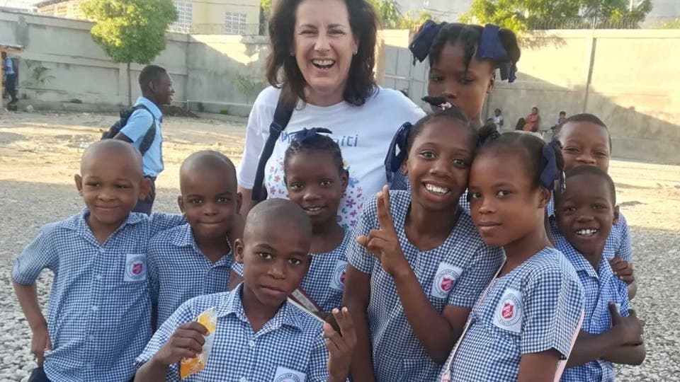 Die Aettenschwilerin Miranda Bammert-Zahn bei einem früheren Besuch in Haiti.
