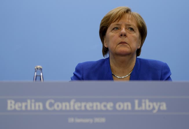 Hat am Sonntag am Libyen-Gipfel in Berlin einen Teilerfolg erzielt: Bundeskanzlerin Angela Merkel (Bild: Keystone)