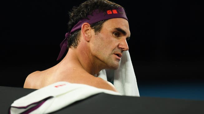 Roger Federer kämpft mit seinem Gegner, sich und seinem Körper.