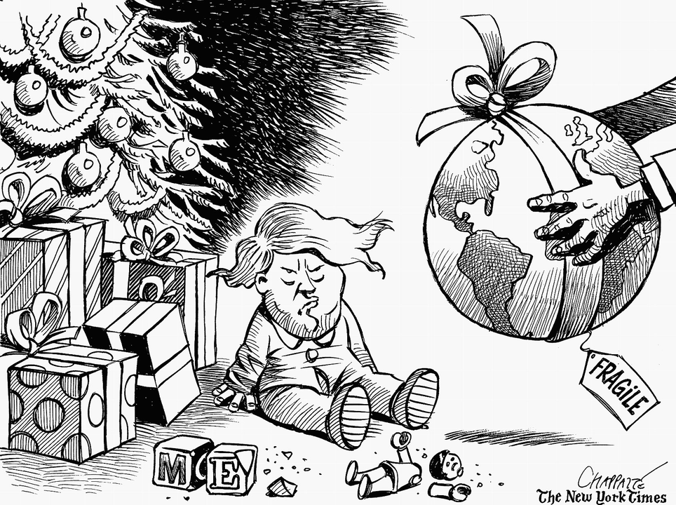 «Zerbrechlich»: ein Weihnachtsgeschenk für Donald Trump.