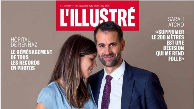 Antonio Hodgers und seine Frau Maïssa Brunetti auf der Titelseite des Magazins L'Illustré.