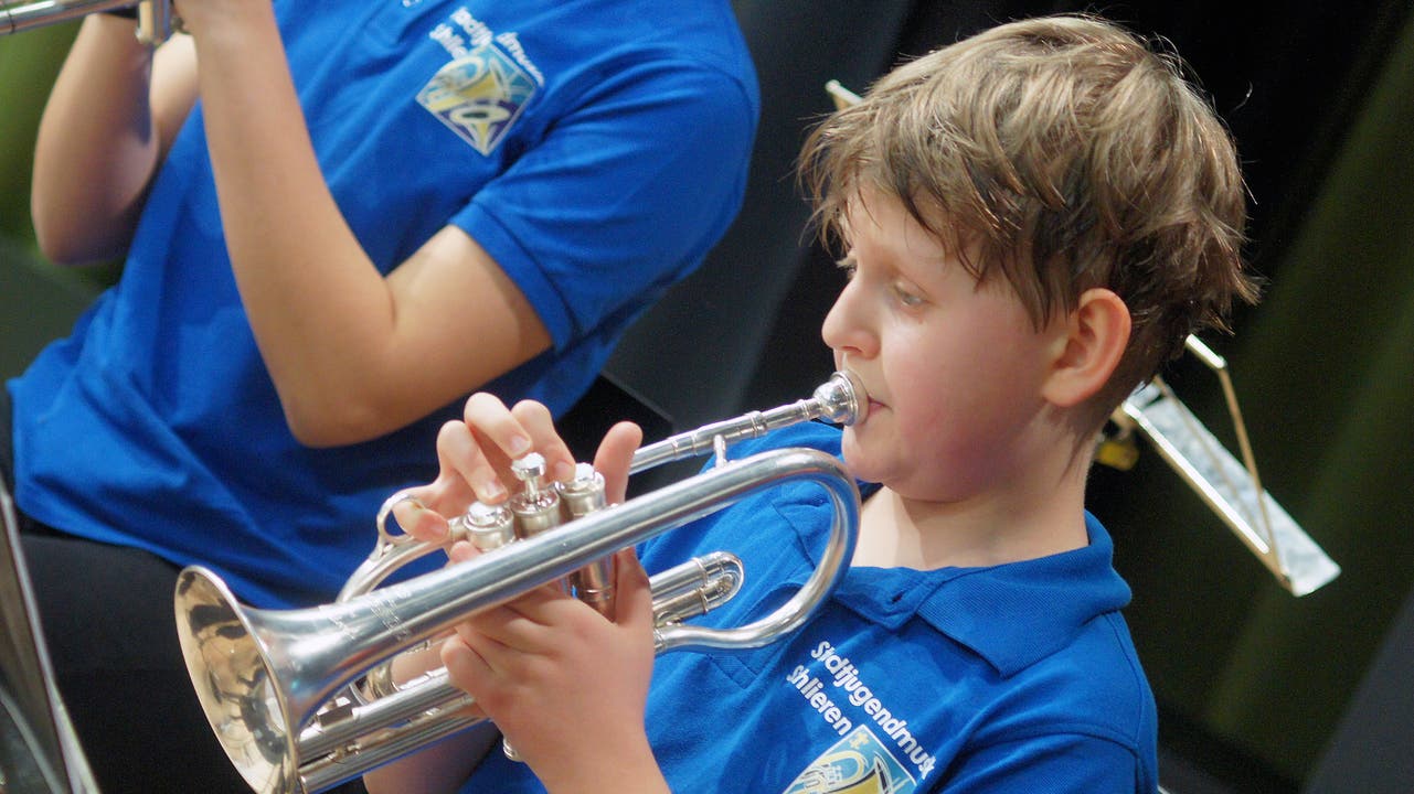 Trompeter in der Junior Band.