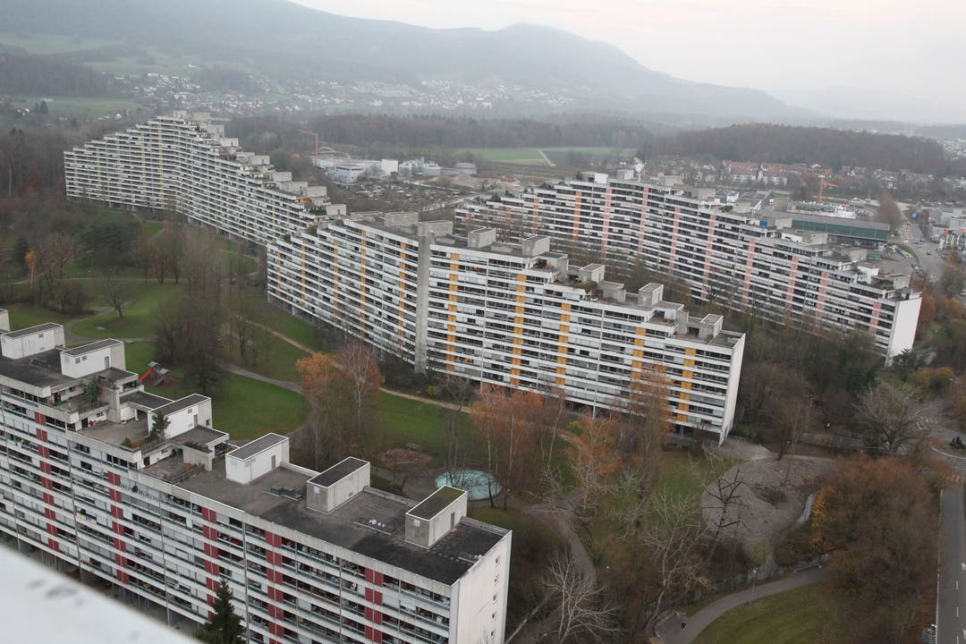 Telli-Hochhäuser, Aarau, undatierte Aufnahme.