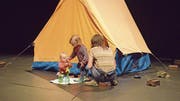 Nina Langensand und ihre Kinder im Südpol in Kriens. (Bild: PD)