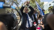 Benny Gantz bei einer Wahlversanstaltung in Beth Haayin in der Nähe von tel Aviv, wo er herkommt. (Bild: Jim Hollander/Keystone)