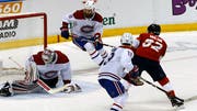 Kann Malgin in der kommenden Saison seinen Platz bei den Panthers behaupten? (Bild: KEYSTONE/FR171174 AP/JOE SKIPPER)