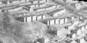 Das Areal Weinhalde in Kriens. Geplant sind drei vier- oder fünfgeschossige Gebäude (Bildmitte). (Visualisierung: PD)
