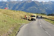 Ein verunfallter Töfffahrer musste am Samstag mit einem Rega-Helikopter ins Spital gebracht werden. (Bild: PD)