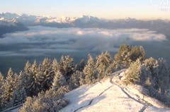 Stanserhorn, 8 Uhr, 3. Oktober 2019. (Bild: Webcam)