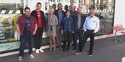 Gruppenbild der acht Gemeinderäte der Freien Liste und Grüne: Urs Wolfender, Beni Merk, Veronika Färber, Daniel Moos, Anna Rink, Guido Leutenegger, Xaver Dahinden und Jost Rüegg. (Bild: PD)