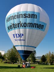 Kann die FDP im Herbst abheben oder bleiben die Versprechen heisse Luft? (Quelle: Peter Haudenschild)