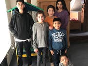 Zu Recht guter Hoffnung: die Yaprak-Bayram-Kinder im Winter 2017 in der Wiler Kirchenwohnung. (Bild: Privat)