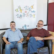 Donato Lorusso (links) und Gunter Tschofen sind Vorstands- und Gründungsmitglieder des in Rorschach entstandenen Vereins «Mensch zuerst». (Bild: Jolanda Riedener)