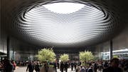 Kernstück der Basler Messe: Das neue Messegebäude. (Keystone) (Bild: KEYSTONE)