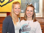 Stefanie Arnold (links) und Céline Arnold treten zurück. (Bild:Josef Mulle (Andermatt, 29. Mai 2019)