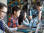 Digitale Medien sind in den Schulzimmern auf dem Vormarsch. Bild: Getty