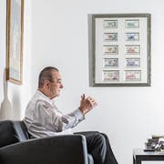 Oswald Grübel (75) in seinem Zürcher Büro. (Bild: Nadia Schärli (Zürich, 20. Dezember 2017))