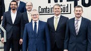 Sollen künftig weniger Lohn erhalten: Die Emmer Gemeinderäte Brahim Aakti, Thomas Lehmann, Rolf Born, Patrick Schnellmann und Josef Schmidli (von links). (Bild: PD)
