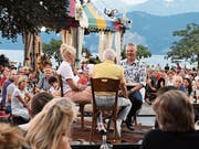 SRF-«Donnschtig-Jass» in Weggis mit Moderator Rainer Maria Salzgeber. (Bild: Nadia Schärli, 25. Juli 2019)