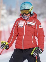 Volle Konzentration: Wendy Holdener. (Bild: Johann Groder/Keystone (Åre, 4. Februar 2019))