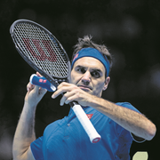Ein bisschen Gemütlichkeit: Roger Federer nimmt trainingsfrei. Bild: Fred Lee/Getty (London, 13. November 2018)