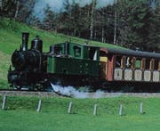 Ein Bild aus besseren Tagen: Die Lokomotive Madlaina dampfte jahrzehntelang durchs Appenzellerland. (Bild: PD)