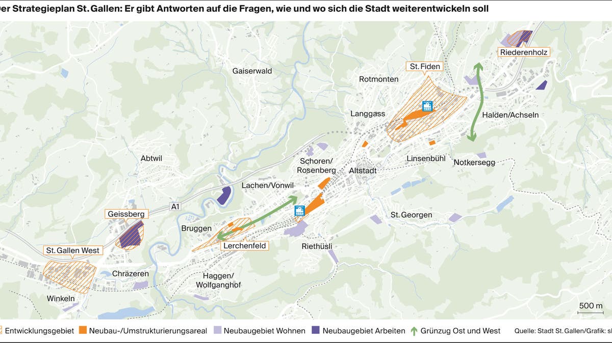 Ein St.Galler Stadtplan für die Zukunft | St.Galler Tagblatt