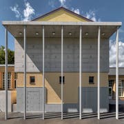 Der neue Abschiedsraum im Friedhof Feldli. (Bild: Stadt St.Gallen)