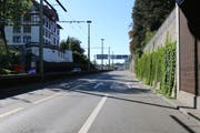 Der Auffahrunfall vom Montag, zu dem die Stadtpolizei jetzt Zeugen sucht, ereignete sich am Ende der Rosenbergstrasse, wo die Ausfahrt des Schorentunnels Richtung Westen ins städtische Strassennetz mündet. (Bild: Stadtpolizei St.Gallen - 24. September 2018)