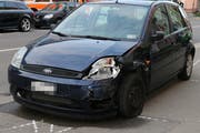 Das Fahrzeug der Unfallverursacherin.