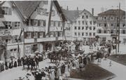 Eine Ansichtskarte zeigt den Festumzug von 1907. (Bild: PD)